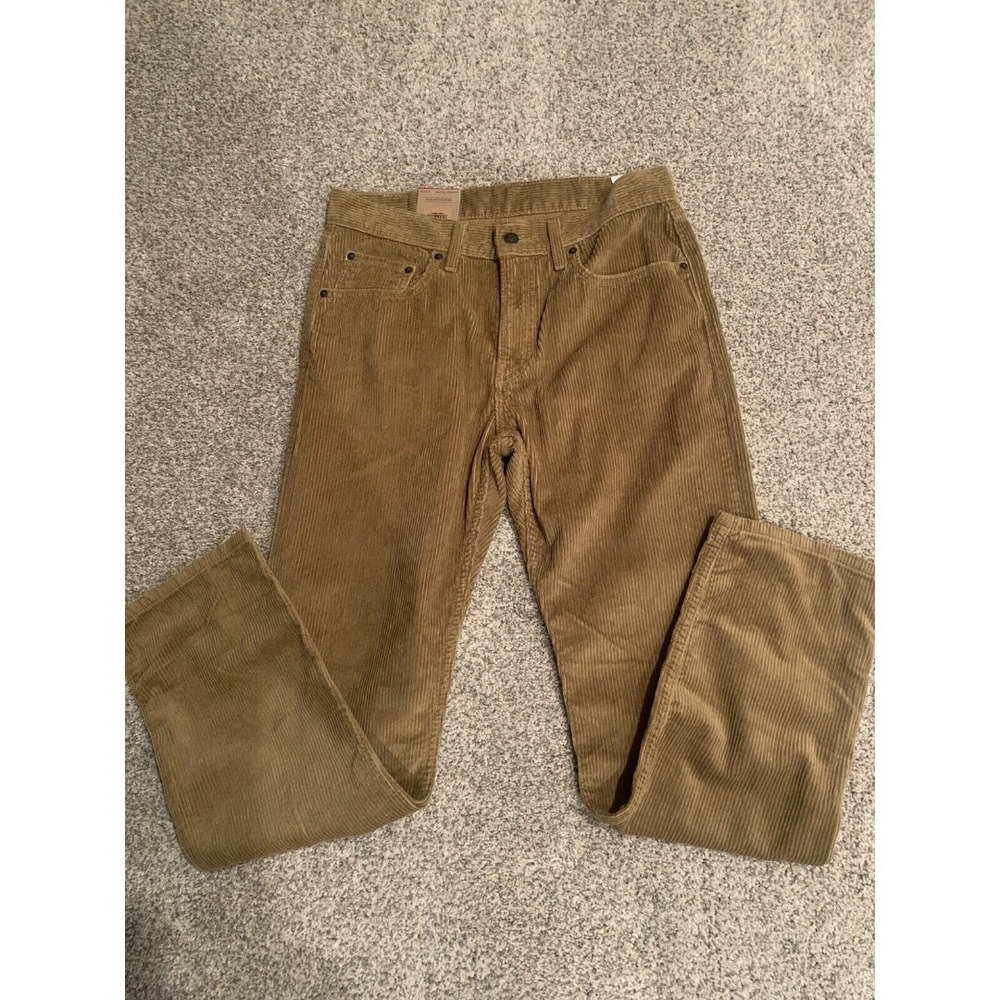 LEVI'S Women 30 X 30 Straight Leg Corduroy Jeans Harvest‎ Gold. New With Tags.